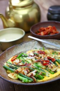 pajeon, korean scallion pancake