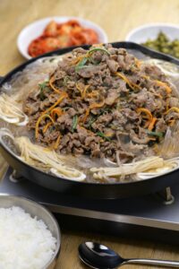Seoul style beef bulgogi pot, Korean cuisine